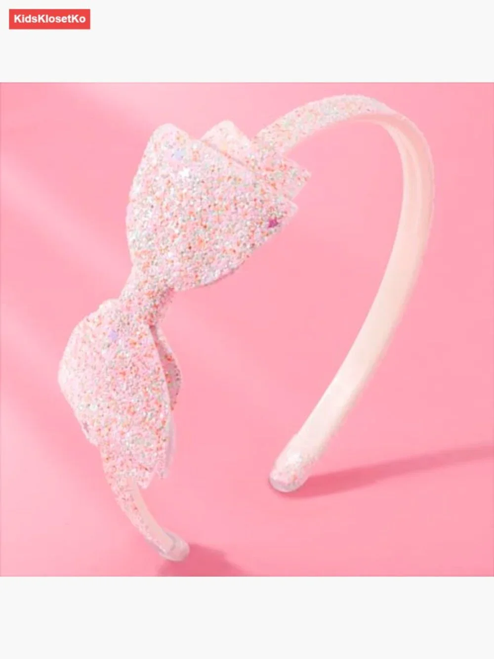 6 Pack Toddler Headbands Glitter Bows Stretchy Non-Slip Hair Accessories